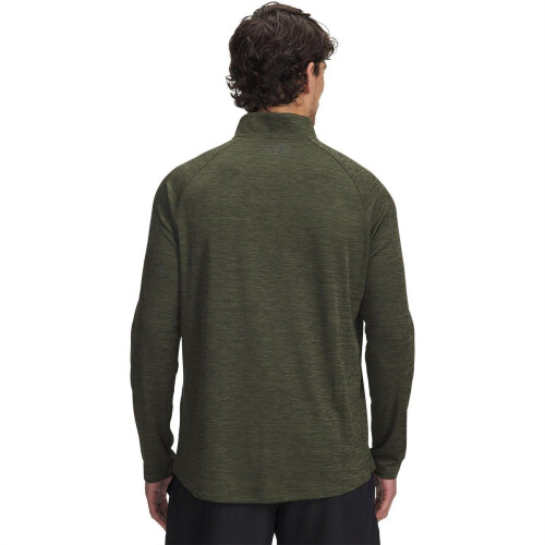 Under Armour (S, Green) Under Armour Mens Tech Textured Half Zip Top 1