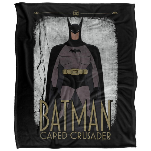 Batman (152cm x 127cm, Multicoloured) Batman Caped Crusader Cartoon Soft Touch Blanket