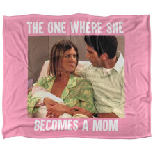 (147cm x 91cm, Pink) Friends The One Where She Becomes A Mom Mothers Day Blanket