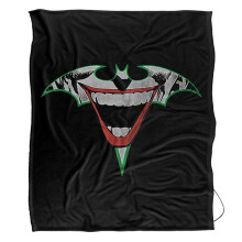 (147cm x 91cm, Multicoloured) Batman The Joker Bat Soft Touch Blanket