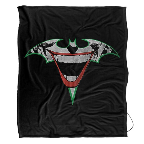 Batman (147cm x 91cm, Multicoloured) Batman The Joker Bat Soft Touch Blanket