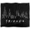 Friends (152cm x 127cm, Black) Friends Light Blueline Soft Touch Blanket 1