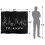 Friends (152cm x 127cm, Black) Friends Light Blueline Soft Touch Blanket 4