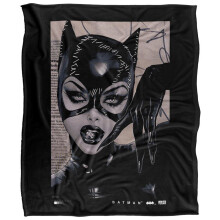 (157cm x 127cm, Multicoloured) Batman Catwoman Comic Cover Soft Touch Blanket