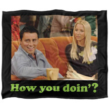 (152cm x 127cm, Multicoloured) Friends Joey How You Doin? Soft Touch Blanket