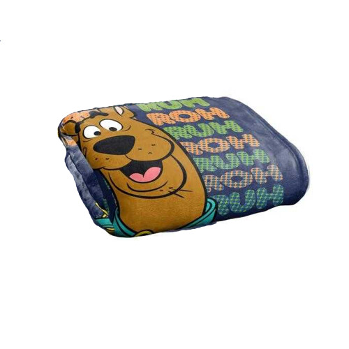 Scooby Doo (147cm x 91cm, Multicoloured) Scooby Doo Ruh Roh Repeat Print Soft Touch Blanket 1