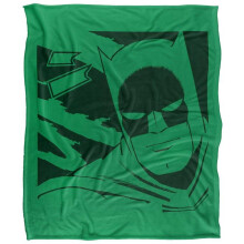 (147cm x 91cm, Green/Black) Batman Kanji Soft Touch Square Blanket