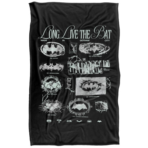 Batman Batman Grunge Soft Touch Logo Blanket