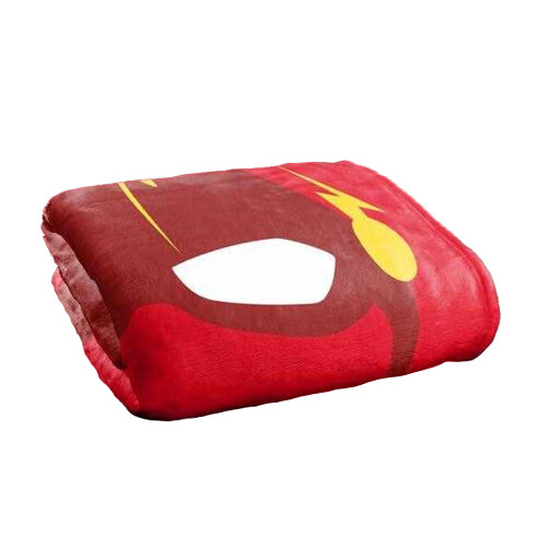 (147cm x 91cm, Red) Justice League The Flash Mask Soft Touch Blanket 1