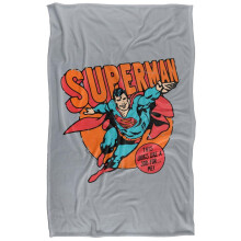 (152cm x 127cm, Multicoloured) Superman Job For Me Printed Soft Touch Blanket