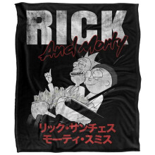Rick And Morty Manga Soft Touch Blanket