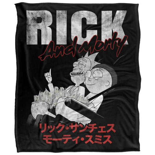 Rick And Morty Rick And Morty Manga Soft Touch Blanket