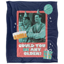 (152cm x 127cm, Multicoloured) Friends Joey Could You Be Any Older Soft Touch Birthday Blanket