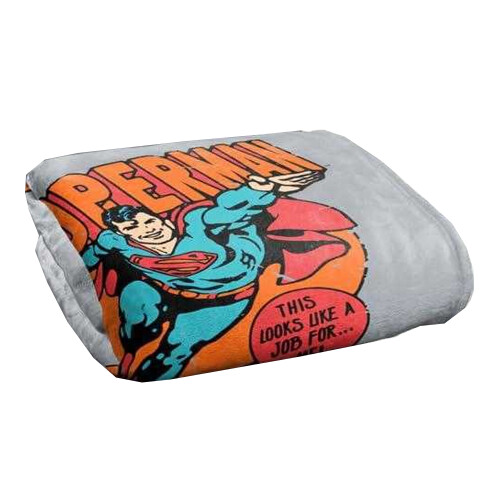 Superman (147cm x 91cm, Multicoloured) Superman Job For Me Printed Soft Touch Blanket 1