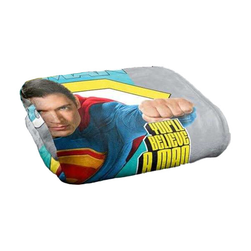 Superman (147cm x 91cm, Multicoloured) Superman 2025 Comic Soft Touch Blanket 1