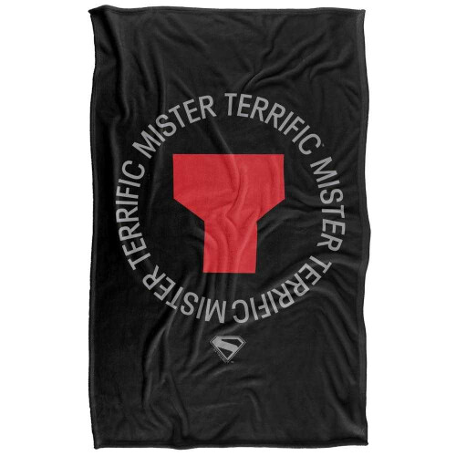 Superman (152cm x 127cm, Multicoloured) Superman 2025 Mr Terrific Icon Soft Touch Blanket