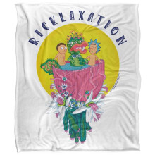 (147cm x 91cm, Multicoloured) Rick And Morty Ricklaxation Soft Touch Blanket