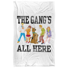 (147cm x 91cm, Multicoloured) Scooby Doo The Gang's All Here Soft Touch Blanket