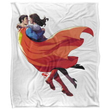 (147cm x 91cm, Multicoloured) Superman Lois Lane 2025 Embrace Soft Touch Blanket
