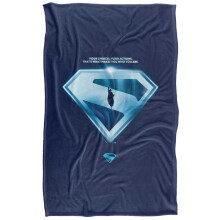 (147cm x 91cm, Multicoloured) Superman 2025 Your Choices Shield Soft Touch Blanket