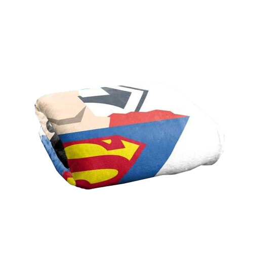 Superman (147cm x 91cm, Multicoloured) Superman Simple Supes Soft Touch Blanket 1