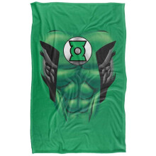 (127cm x 152cm, Multicoloured) Green Lantern Chest Print Soft Touch Blanket