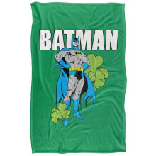 (147cm x 91cm, Multicoloured) Batman Shamrock Soft Touch Blanket