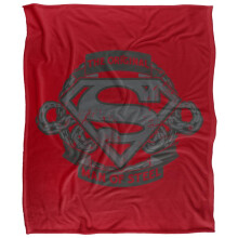 (152cm x 127cm, Multicoloured) Superman Man Of Steel Ball Of Chains Fathers Day Blanket
