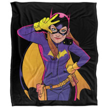 (147cm x 91cm, Multicoloured) Batman Batgirl Move Supersoft Blanket