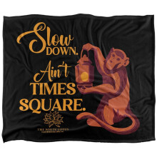 (152cm x 127cm, Black/Yellow/Brown) The White Lotus Slow Down Blanket