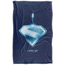 (152cm x 127cm, Multicoloured) Superman 2025 Look Up Shield Soft Touch Blanket