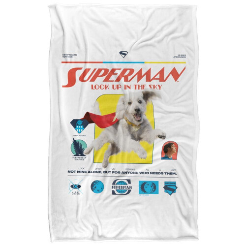 Superman (152cm x 91cm, Multicoloured) Superman Krypto 2025 Comic Soft Touch Blanket