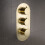 NES Home Concealed Thermostatic Valve With 3 Outlets & 3 Knobs -  Brushed Brass 1