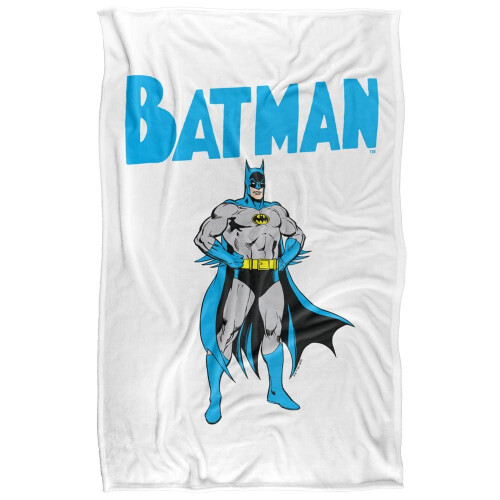 Batman (147cm x 91cm, Multicoloured) Batman Stance Character Poses Soft Touch Blanket