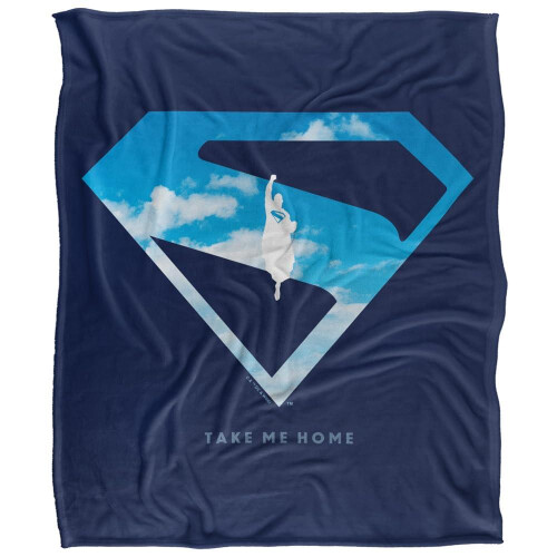 Superman (147cm x 91cm, Multicoloured) Superman 2025 Cloud Shield Soft Touch Blanket