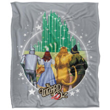 (152cm x 127cm, Multicoloured) Wizard Of Oz Emerald City Soft Touch Blanket