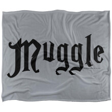 (152cm x 127cm, Grey) Harry Potter Muggle Soft Touch Blanket