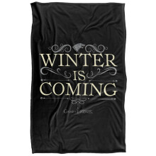 Game Of Thrones Winter Is Coming Scroll Soft Touch Blanket