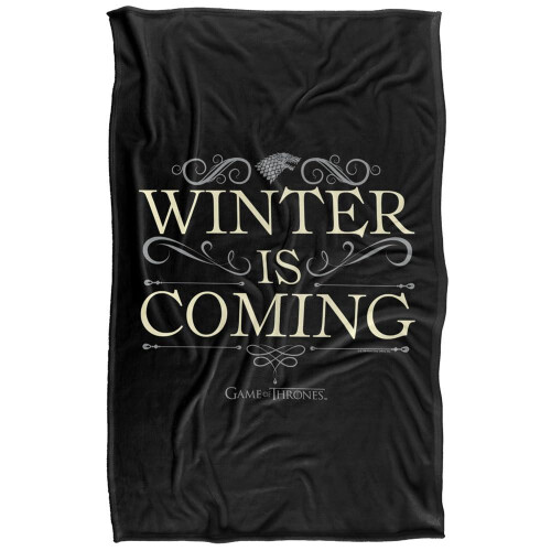 Game of Thrones Game Of Thrones Winter Is Coming Scroll Soft Touch Blanket