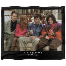 (147cm x 91cm, Multicoloured) Friends Throwback Soft Touch Blanket