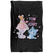 (147cm x 91cm, Multicoloured) Tom And Jerry Gokko Snowcone Friends Blanket