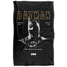 (152cm x 127cm, Multicoloured) Batman 1989 Cowl Soft Touch Blanket