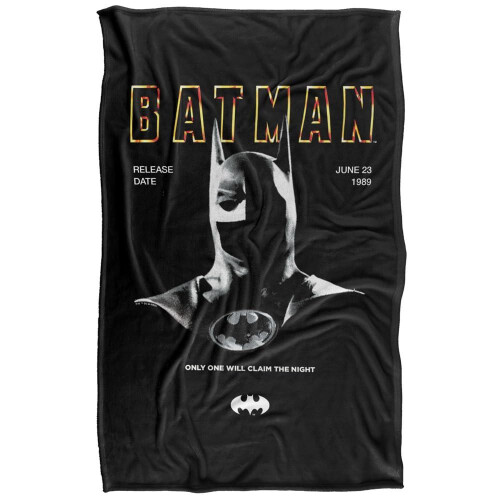 Batman (147cm x 91cm, Multicoloured) Batman 1989 Cowl Soft Touch Blanket