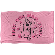 (127cm x 152cm, Multicoloured) Scooby Doo Best Dog Mom Ever Soft Touch Blanket
