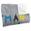 Batman (152cm x 127cm, Multicoloured) Batman Swinging Over City Blanket 3