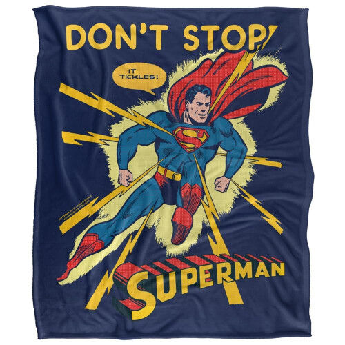 Superman (147cm x 91cm, Multicoloured) Superman It Tickles Blanket