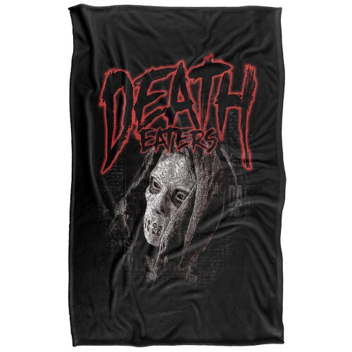 Harry Potter (152cm x 127cm, Black) Harry Potter Death Eater Face Soft Touch Blanket