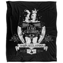 (152cm x 127cm, Black) Harry Potter The Leaky Cauldron Blanket