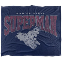 (91cm x 147cm, Multicoloured) Superman Man Of Steel College Soft Touch Blanket