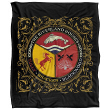(152cm x 127cm, Multicoloured) Game Of Thrones Riverland Houses Soft Touch Blanket